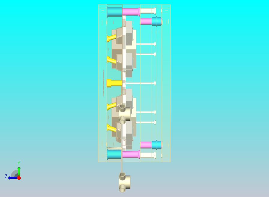 四通PVC管注塑模具