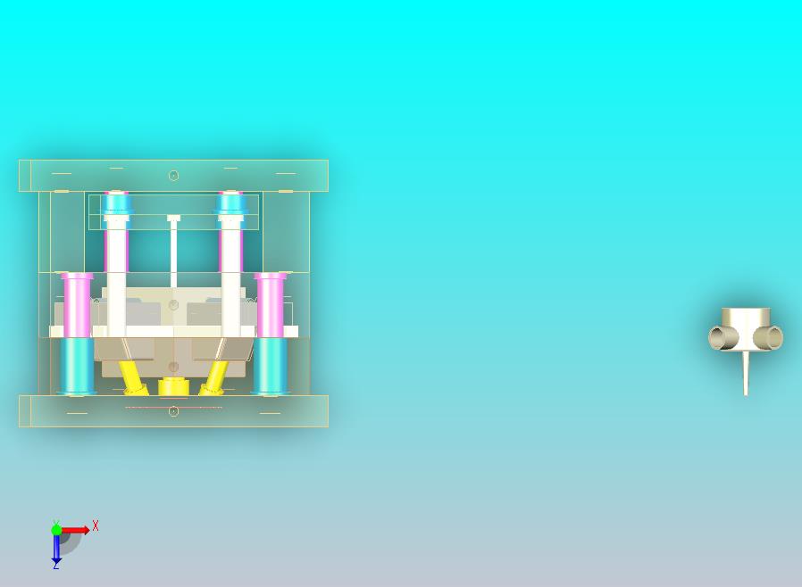 四通PVC管注塑模具