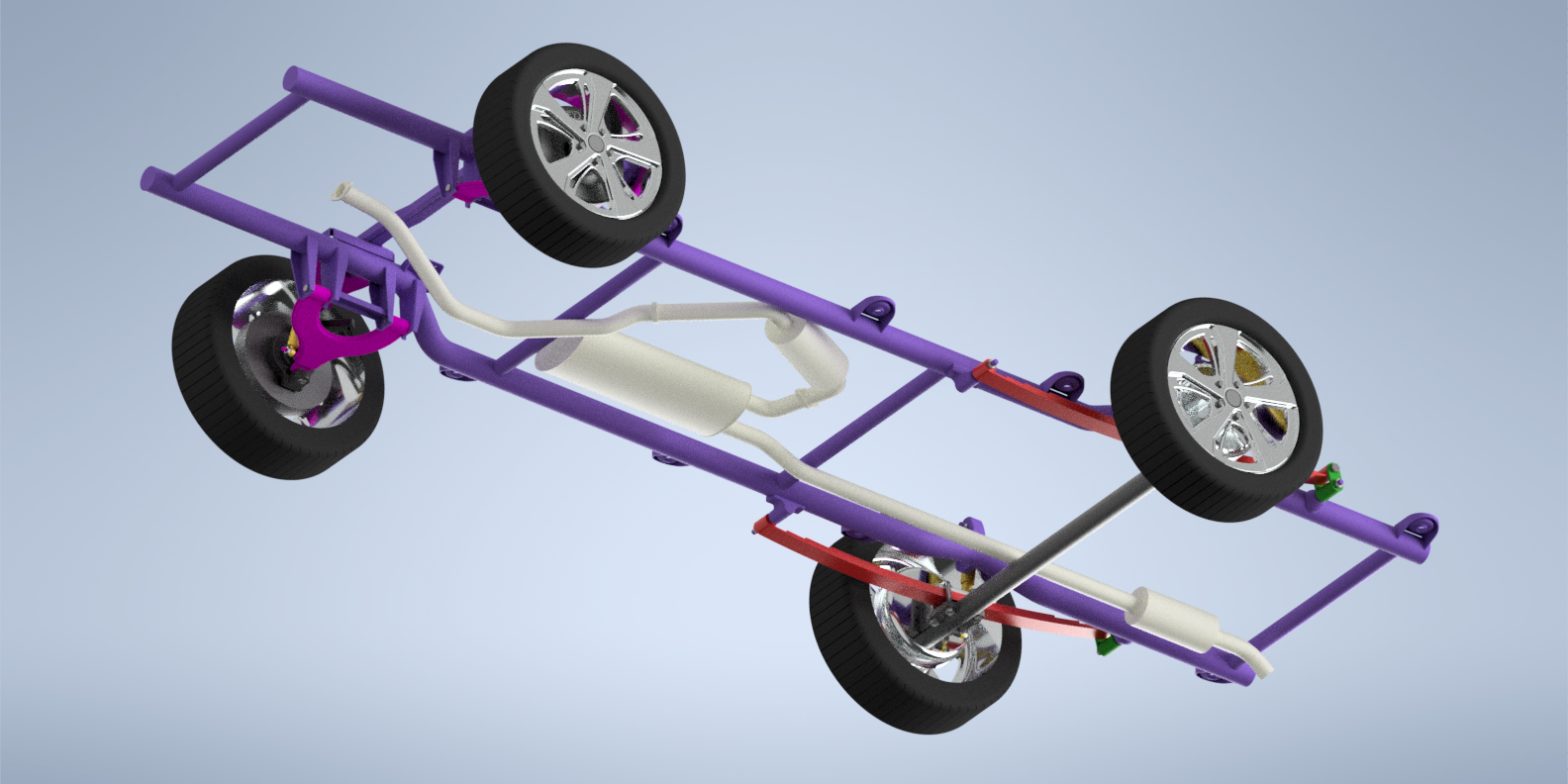 悬挂系统模型，汽车底盘