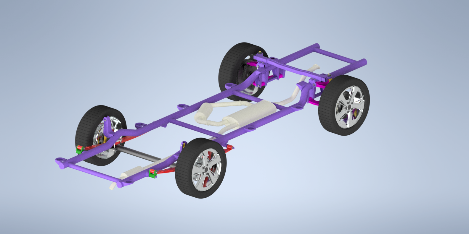 悬挂系统模型，汽车底盘