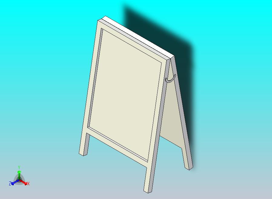 带木质边框的黑板标志