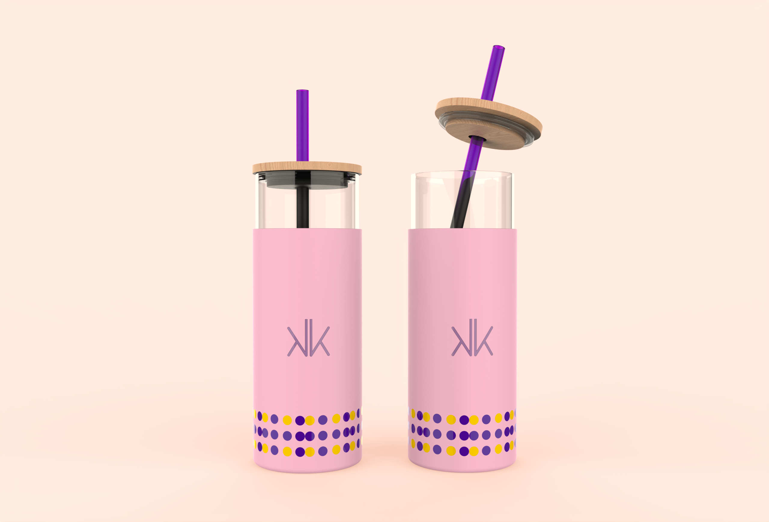 硅胶套玻璃水瓶