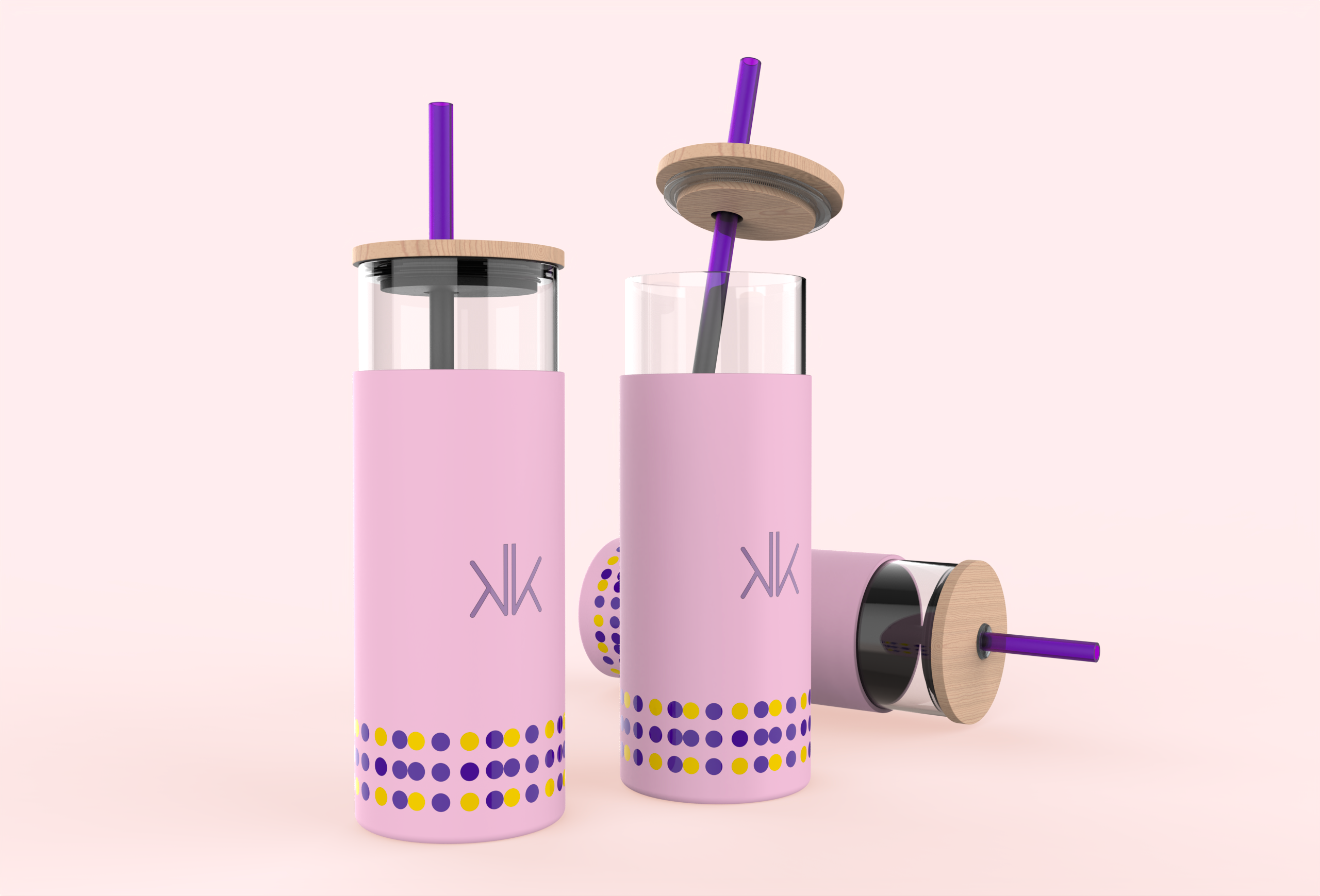 硅胶套玻璃水瓶