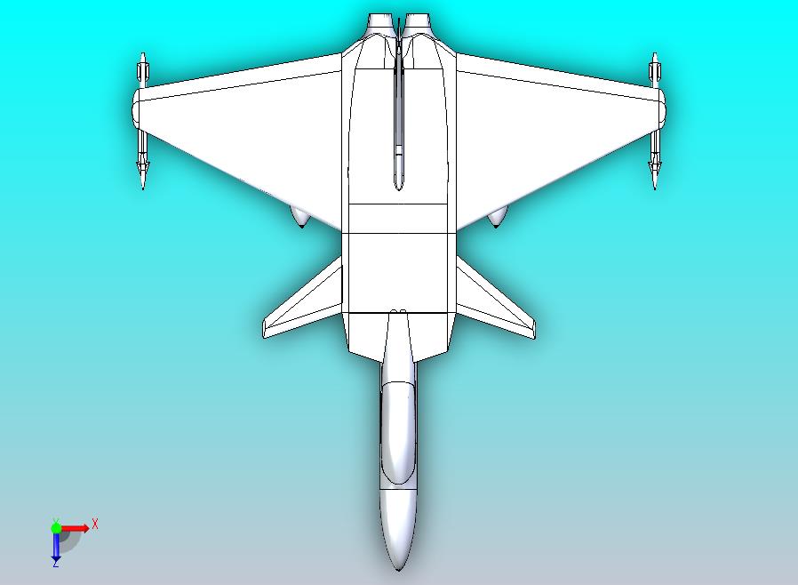 SS-211 Wcraft战斗机简易模型3D图纸