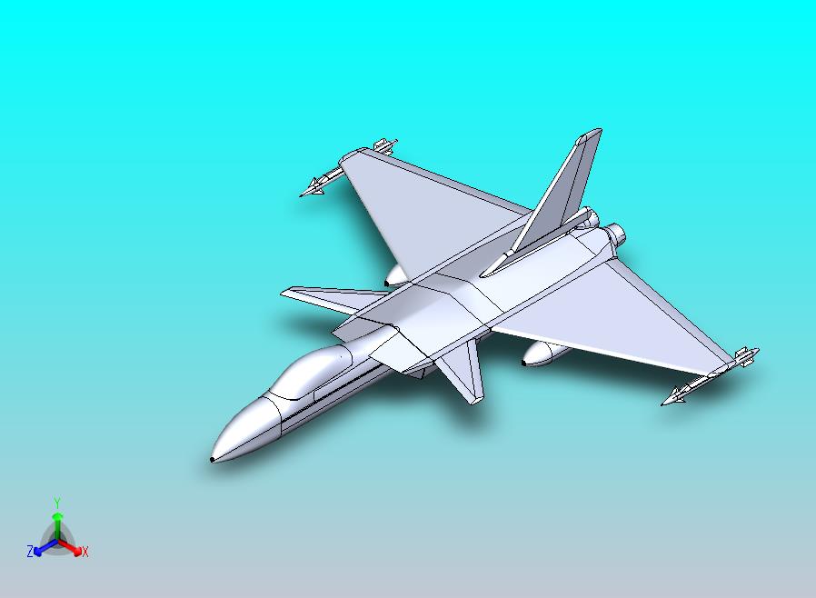 SS-211 Wcraft战斗机简易模型3D图纸