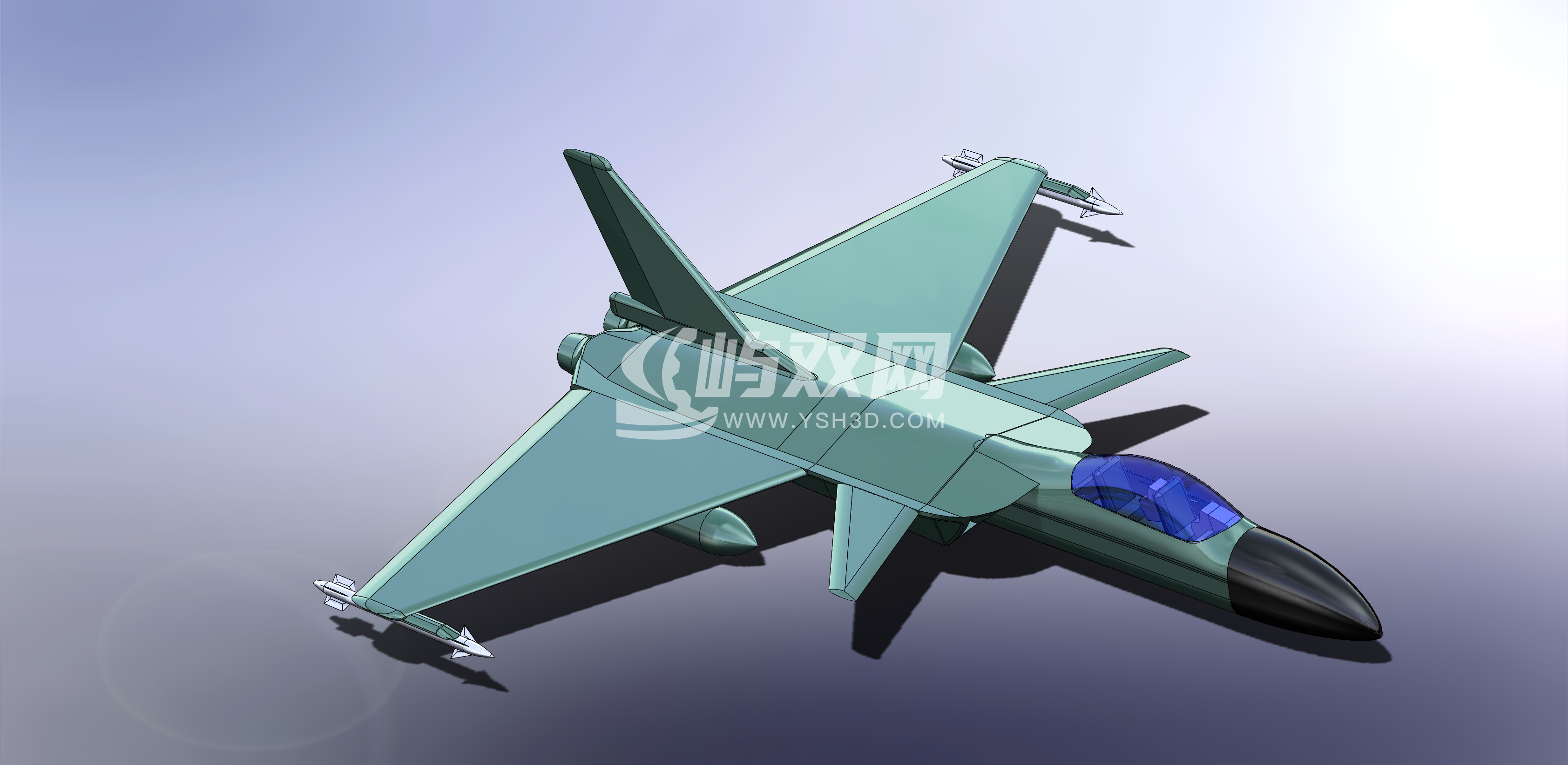 SS-211 Wcraft战斗机简易模型3D图纸