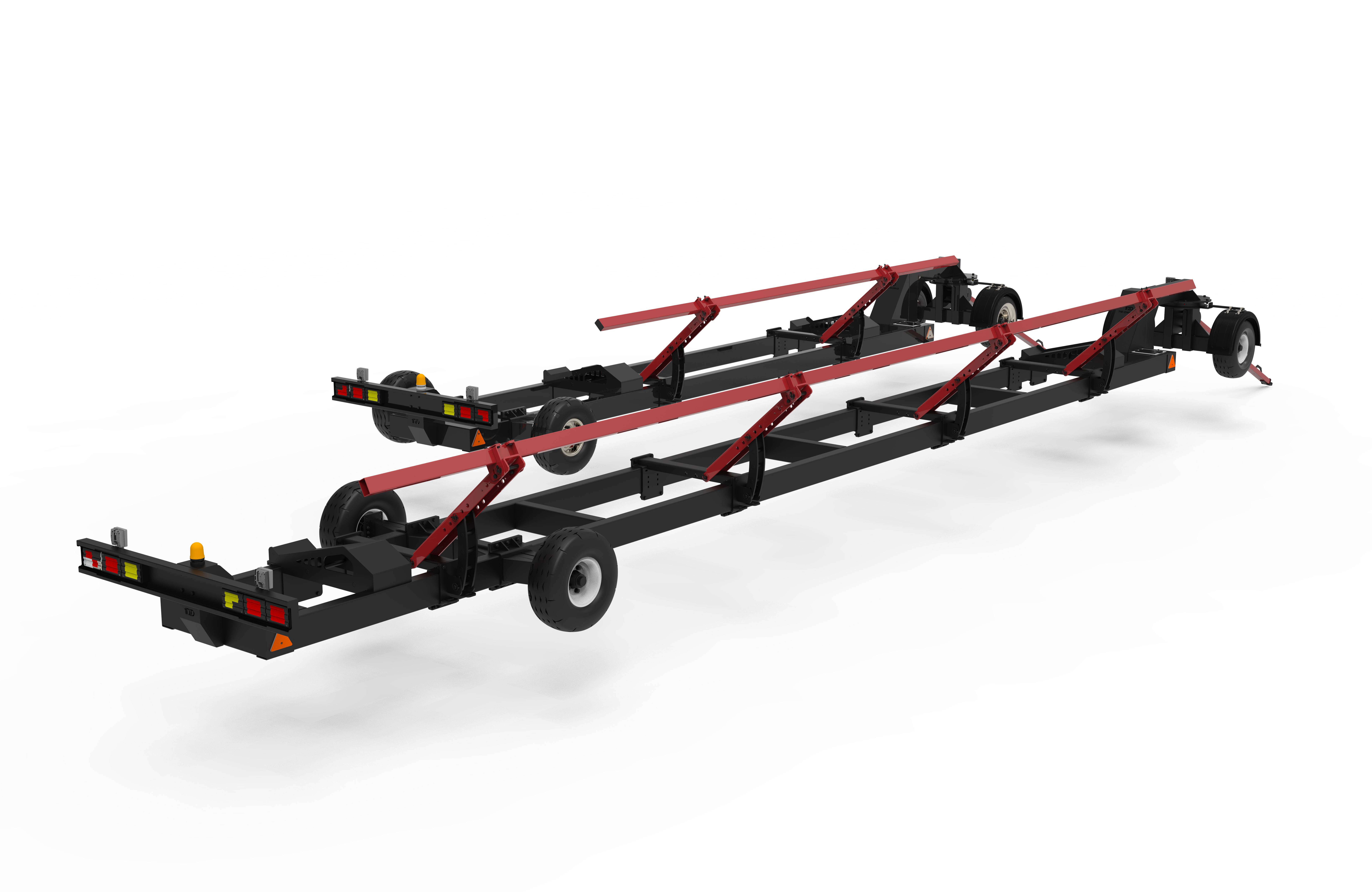 大型板式运输拖车