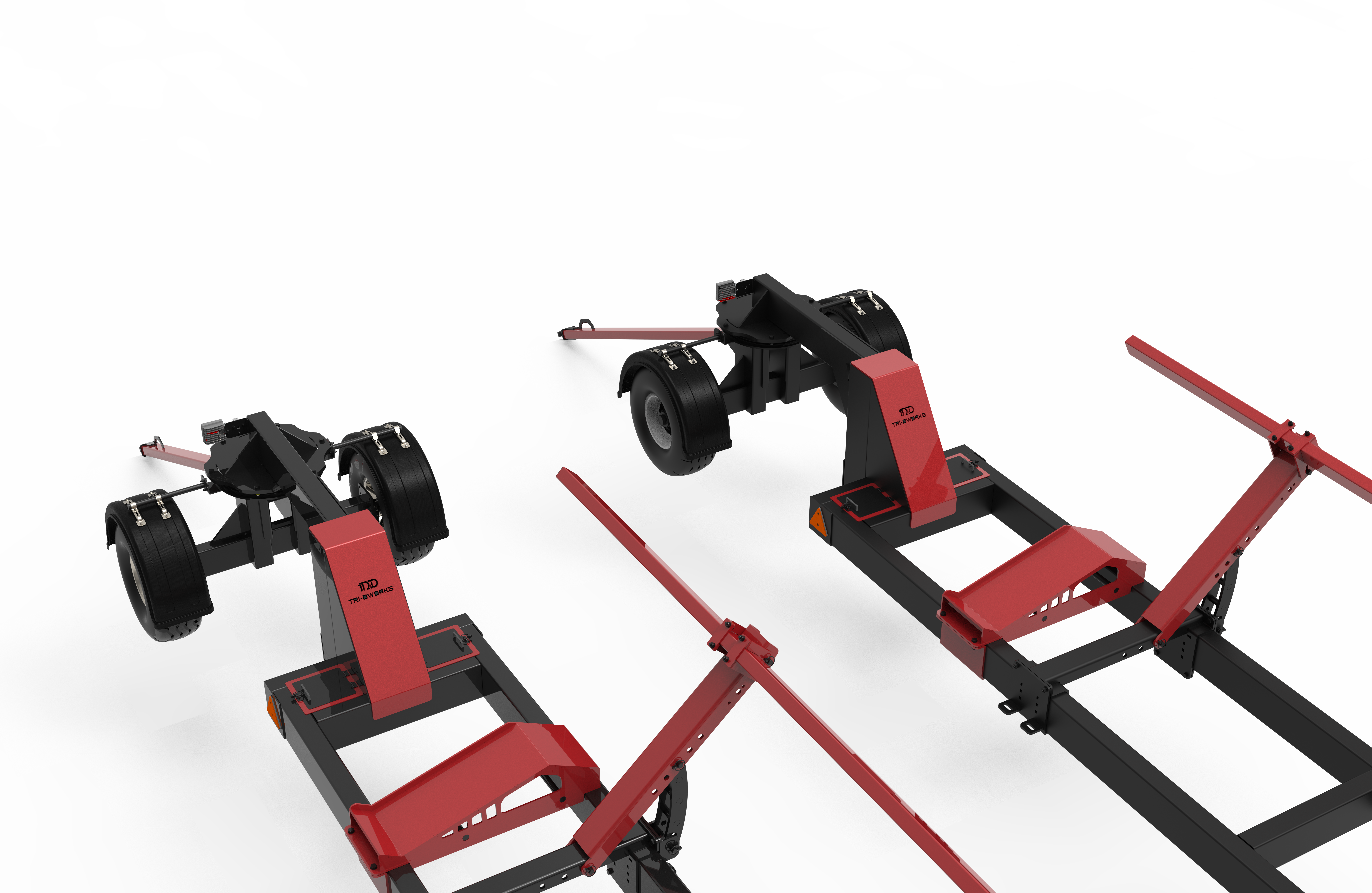 大型板式运输拖车