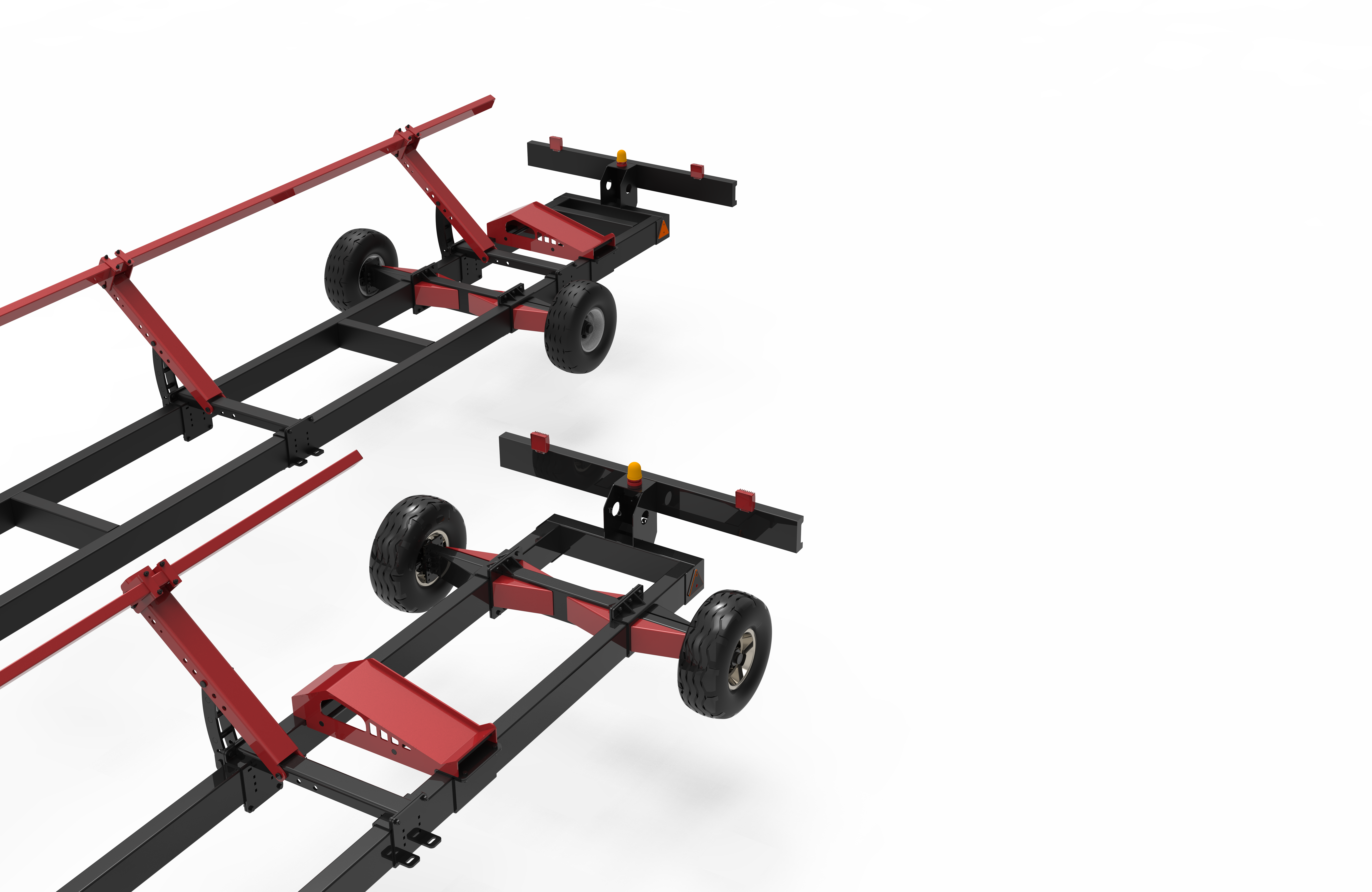 大型板式运输拖车