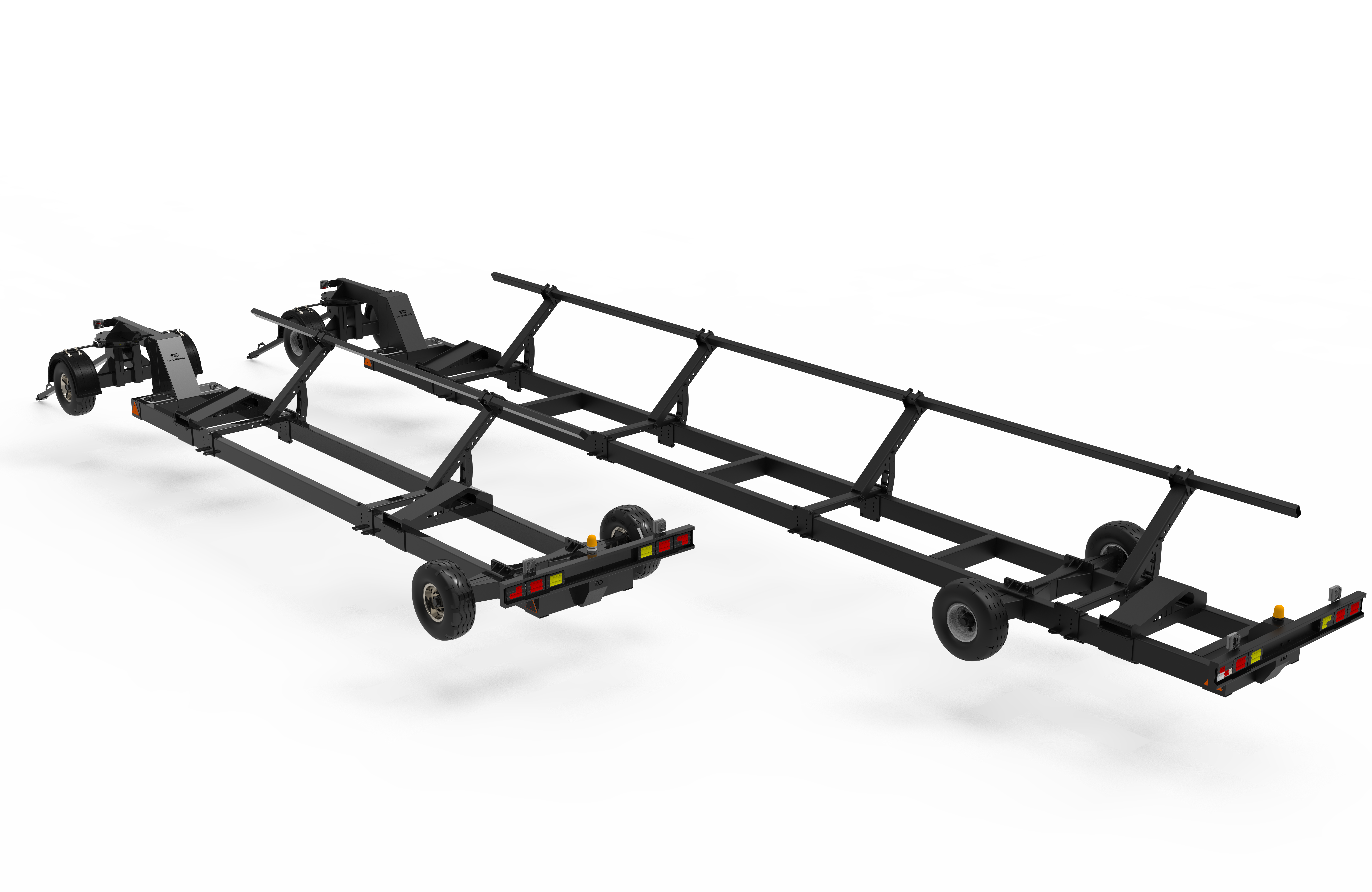 大型板式运输拖车