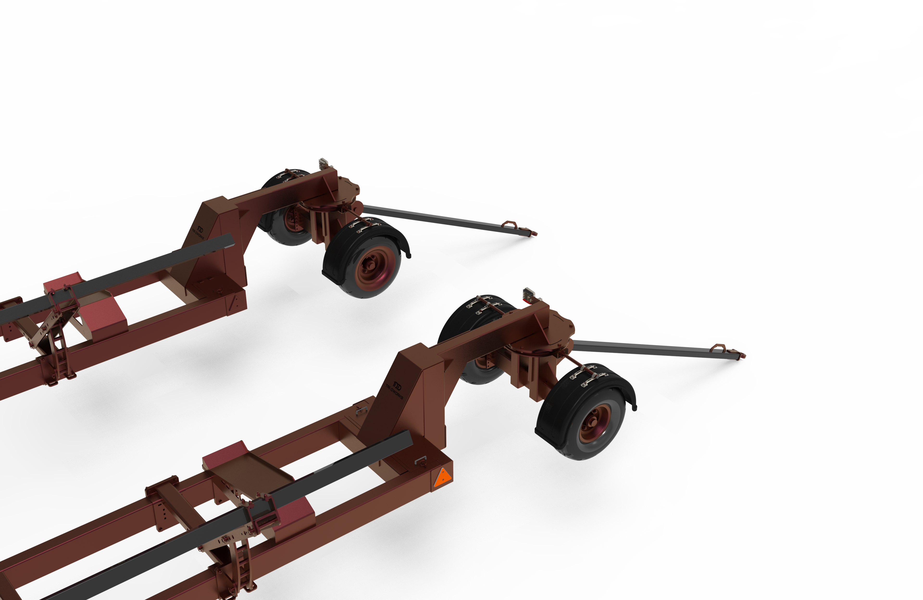 大型板式运输拖车