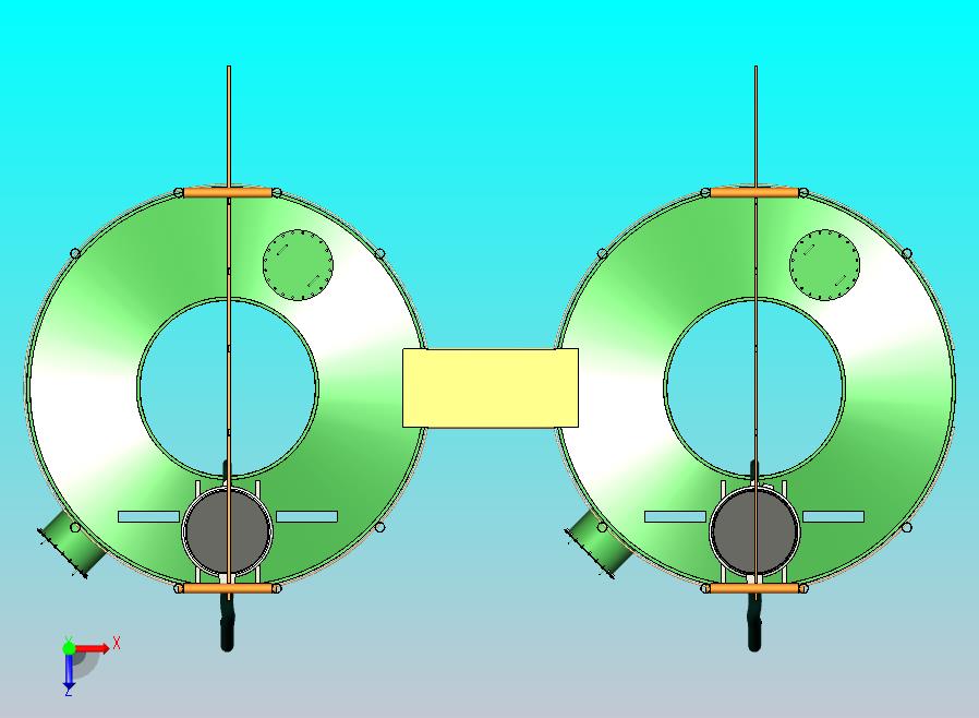 100立方米水箱的布局，现在配备了圆形振动筛。