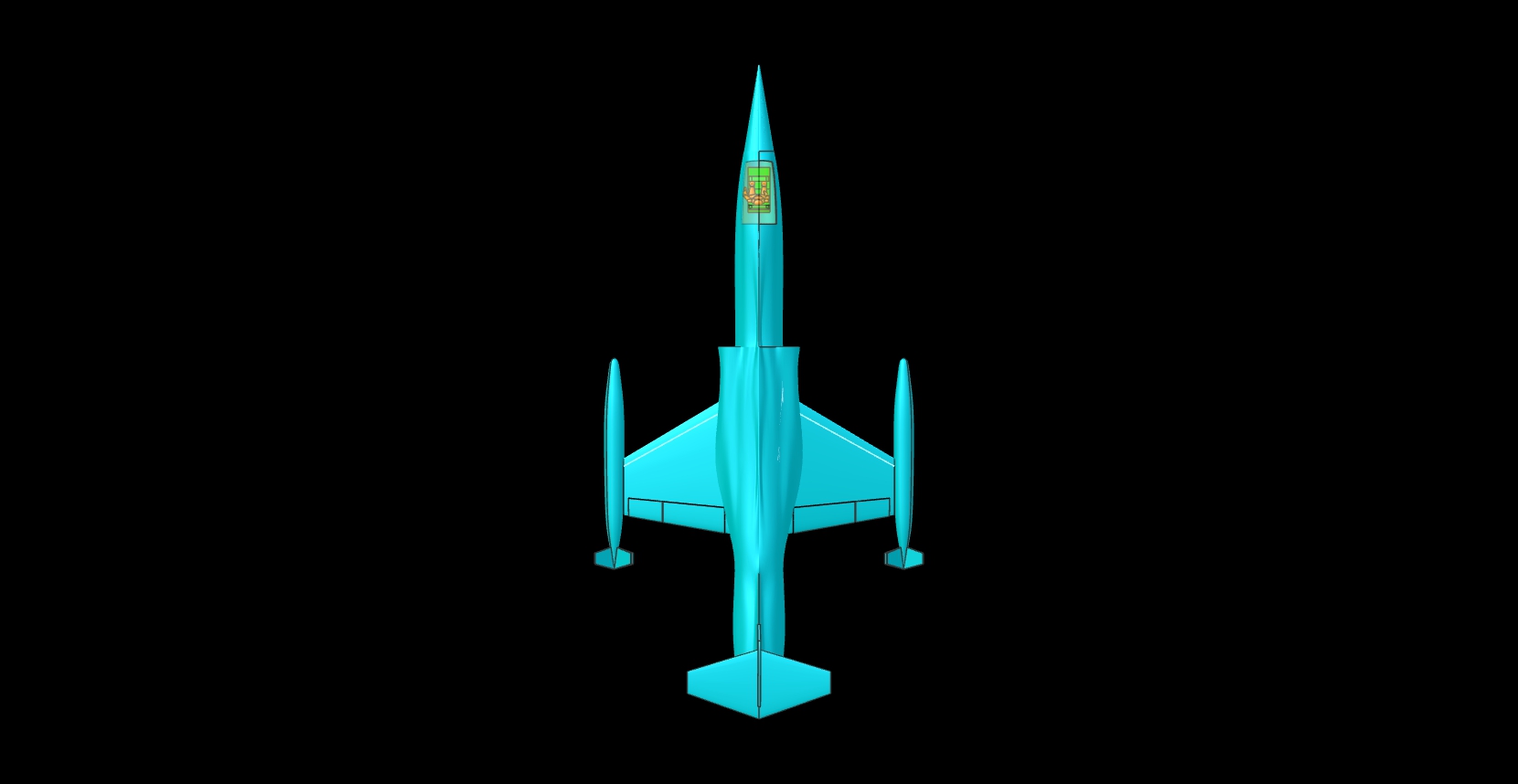 F-104战机实体组装模型