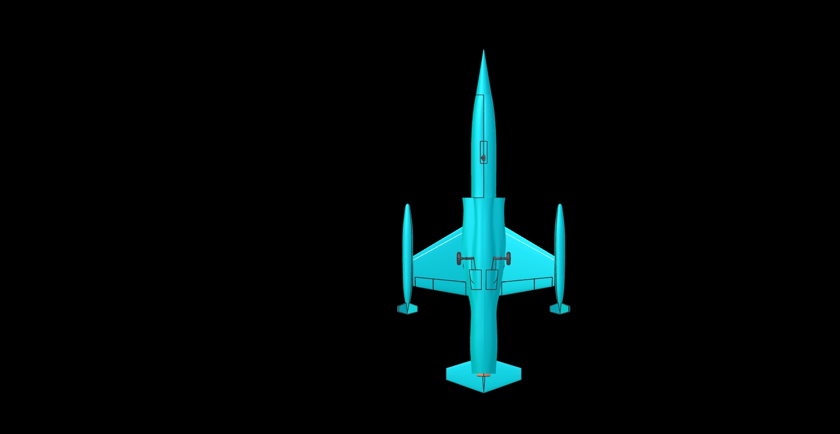 F-104战机实体组装模型