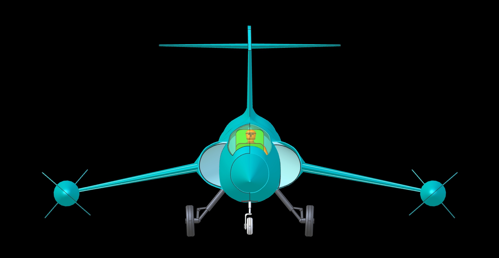 F-104战机实体组装模型