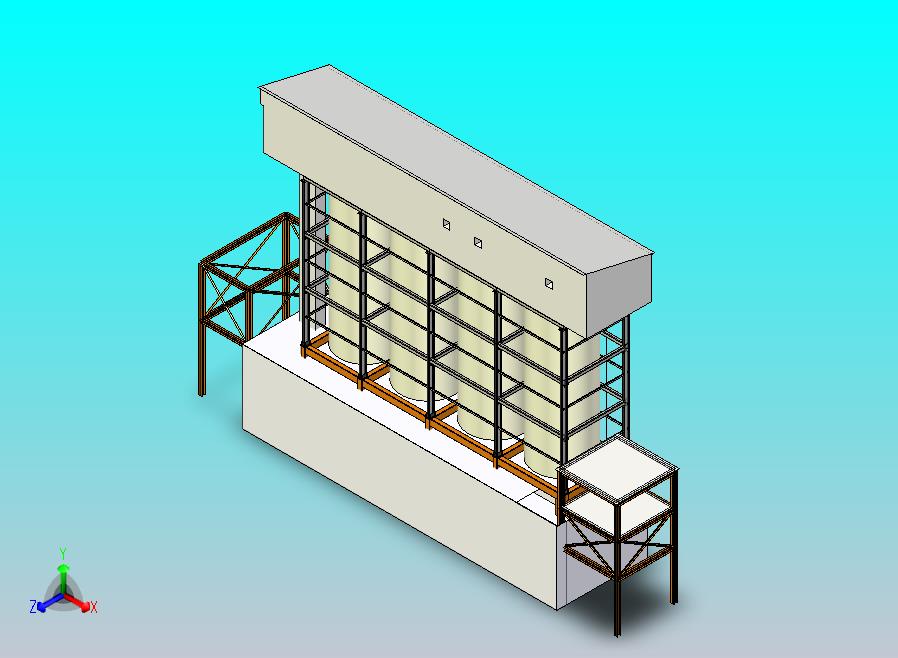 现有80吨筒仓立缝包覆结构