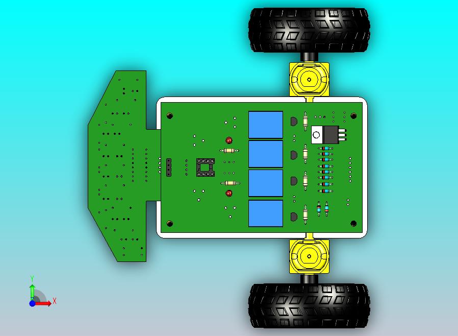 直线跟随器模拟机器人