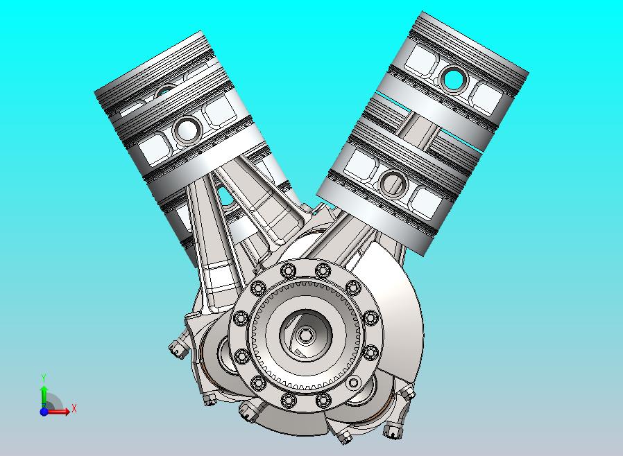 Packard V-1650 Merlin 曲轴和活塞组件