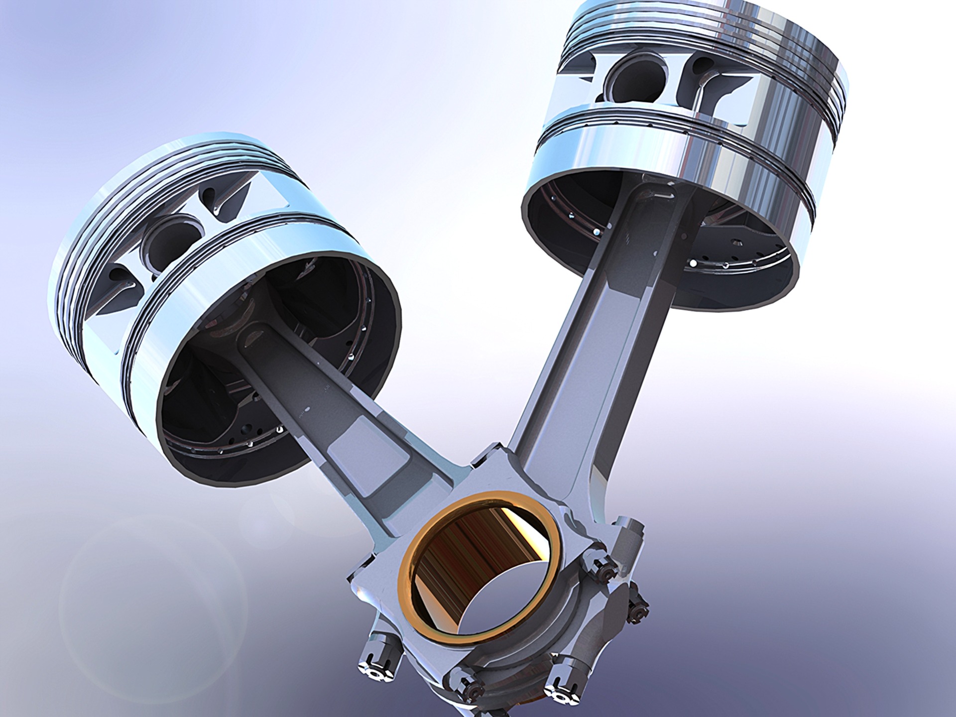 Packard V-1650 Merlin 曲轴和活塞组件