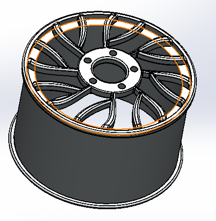 带轮胎的合金轮毂