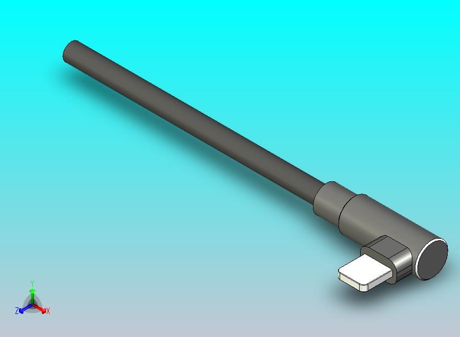 REMHA 8 针 90° 直角 2m USB 数据线