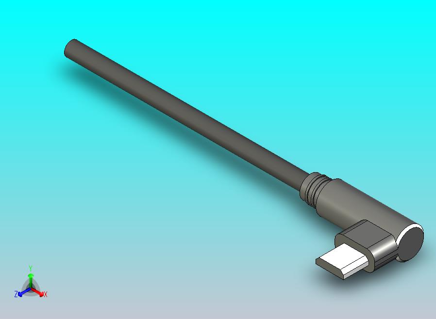 REMHA 微型 90° 直角 2m USB 数据线