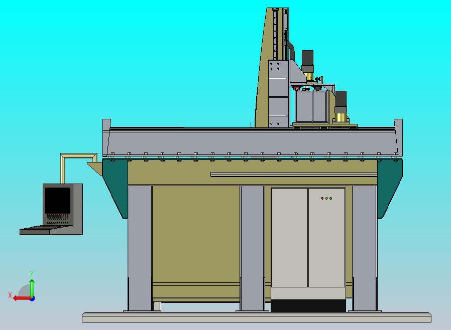 5轴加工机床设计3D图纸模型