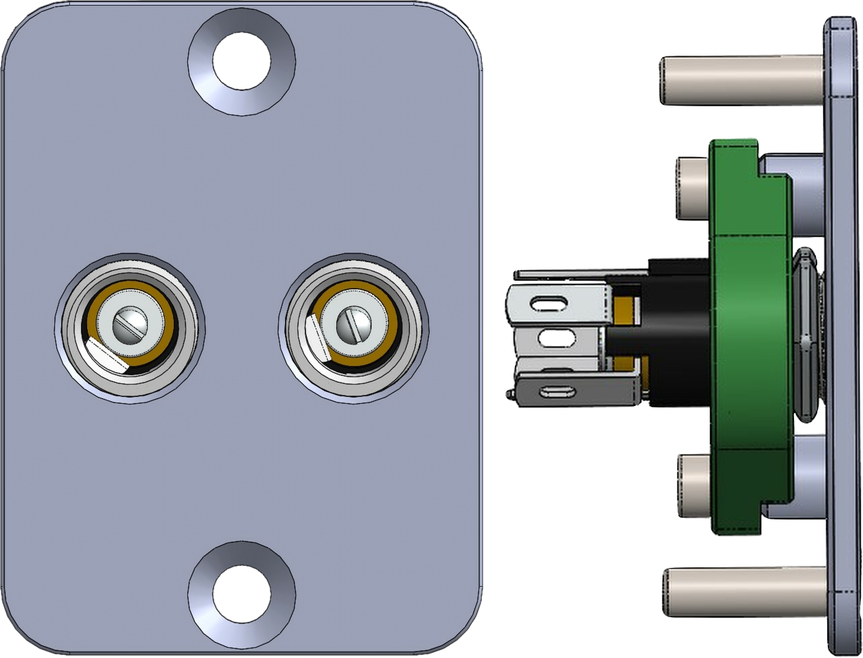 DC 电源插孔座 5.5 x 2.1 V2