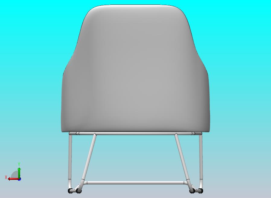 软垫座椅与金属底座