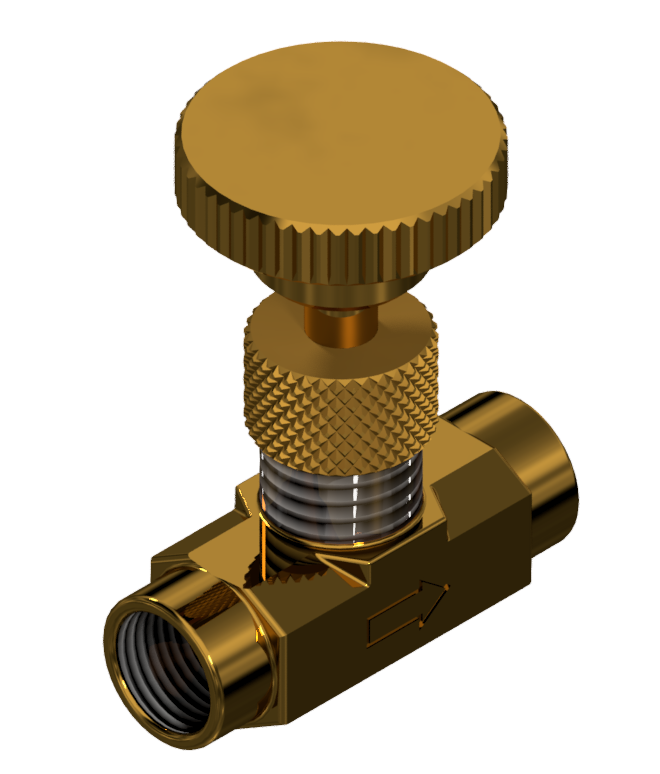 直通内外螺纹阀