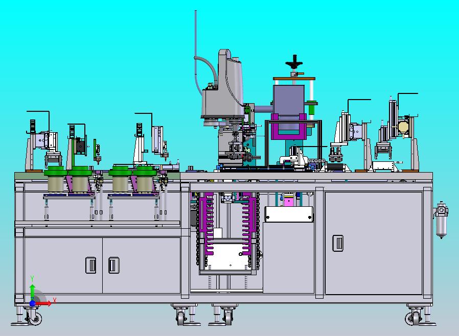 自动镭焊上下料设备，回字型流水线传送（已生产设备稳定运行）