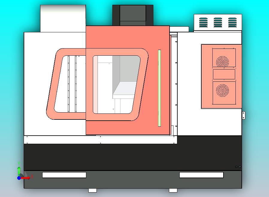 850L加工中心3D三维模型
