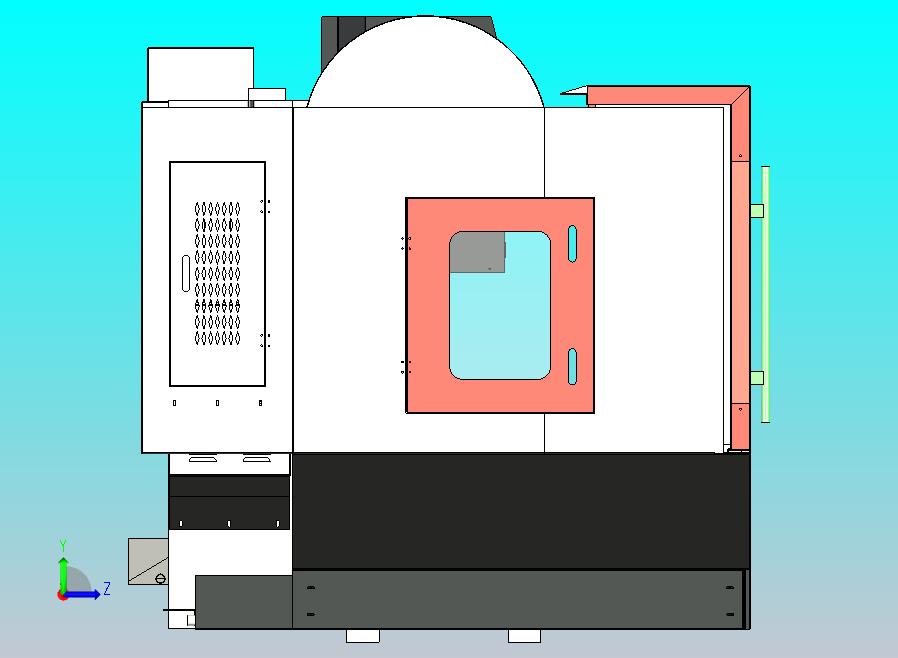 850L加工中心3D三维模型
