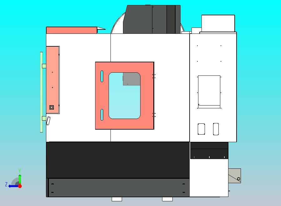 850L加工中心3D三维模型
