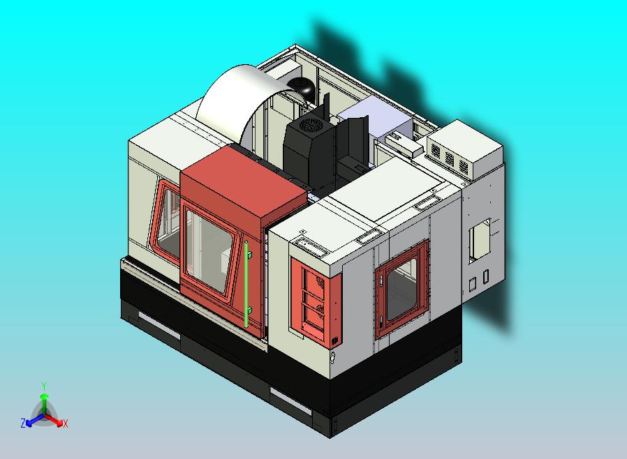 850L加工中心3D三维模型