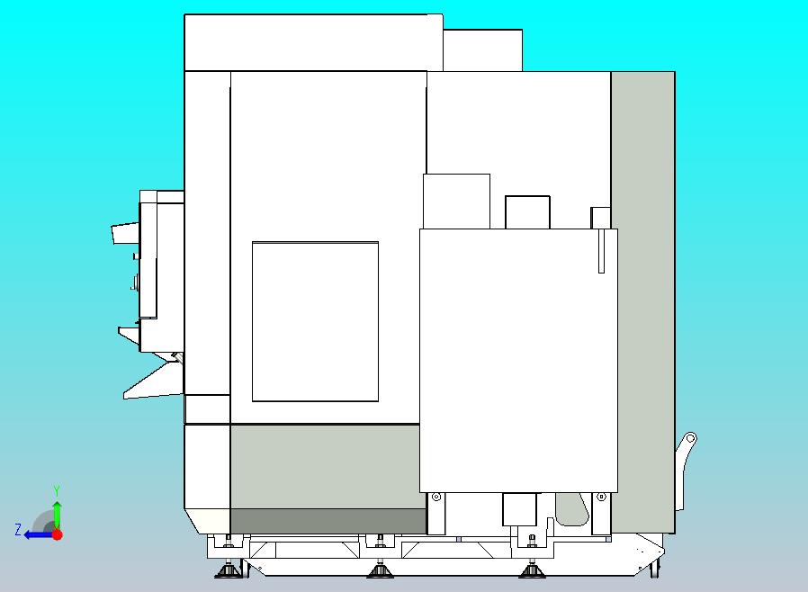 5轴CNC铣床设计模型3D图