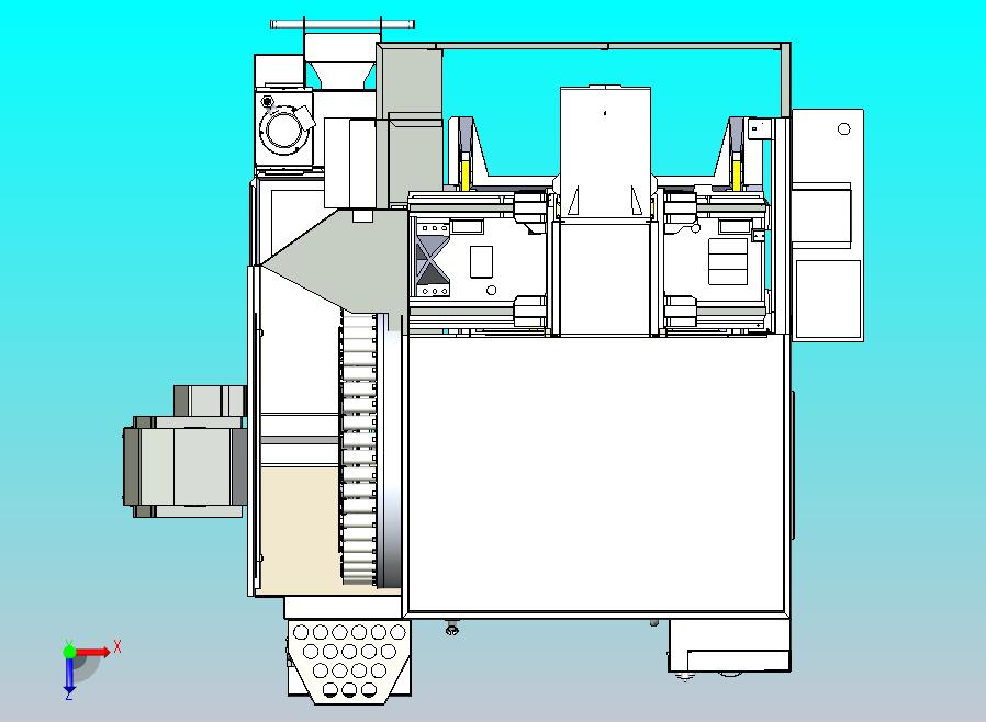 5轴CNC铣床设计模型3D图