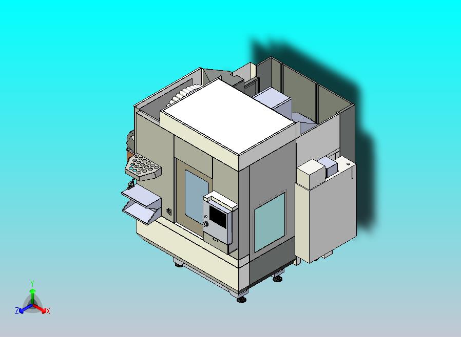 5轴CNC铣床设计模型3D图
