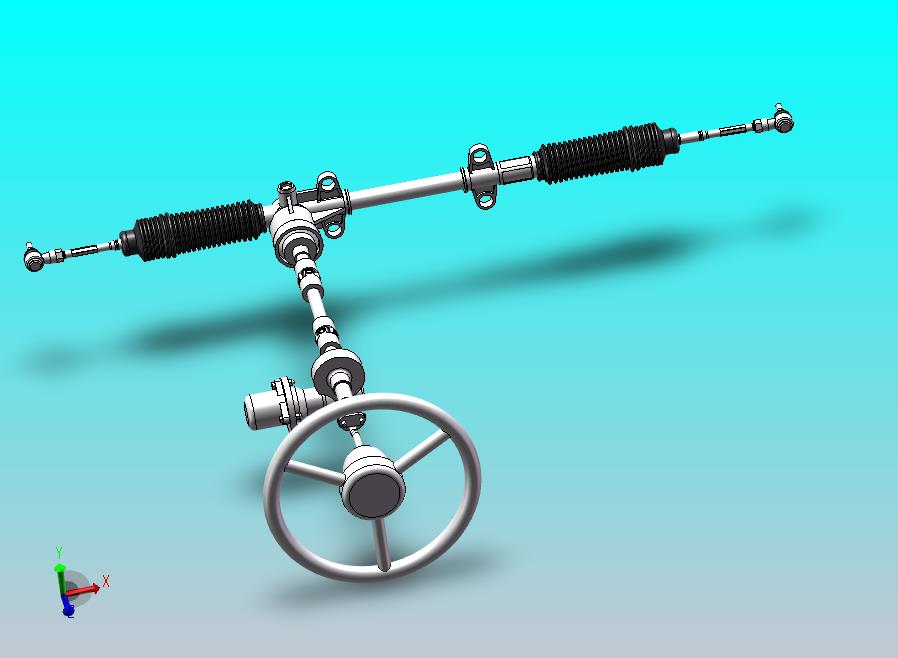 小型电动汽车电动助力转向系统  sw+CAD