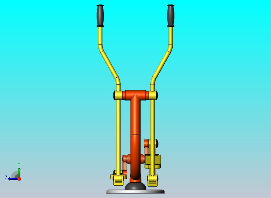 健身器材之脚踏车三维设计