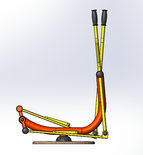 健身器材之脚踏车三维设计