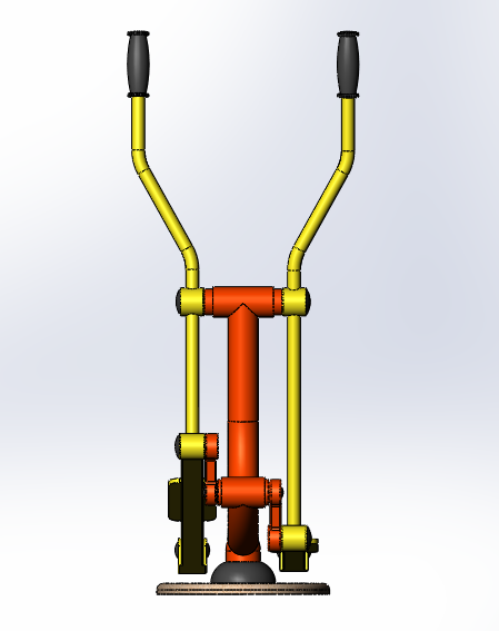 健身器材之脚踏车三维设计