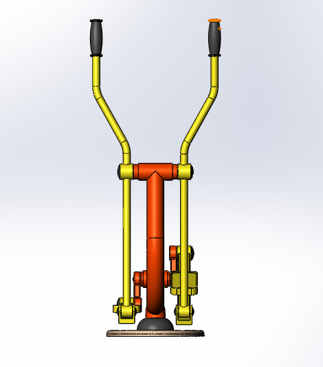 健身器材之脚踏车三维设计