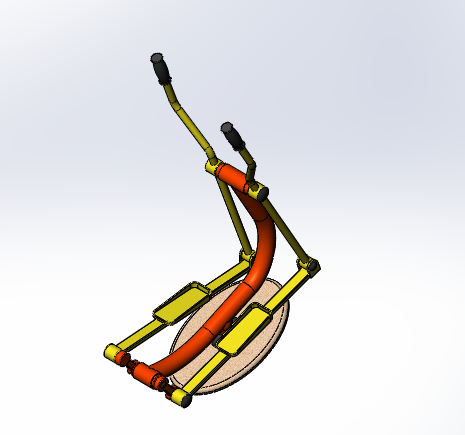 健身器材之脚踏车三维设计