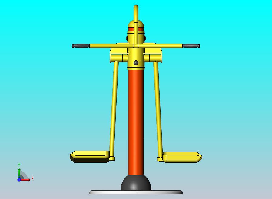 健身器材之腿部摇摆训练机