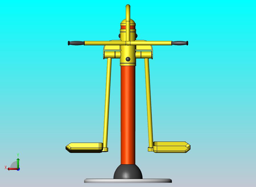 健身器材之腿部摇摆训练机