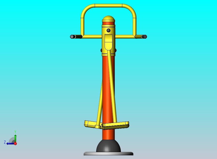 健身器材之腿部摇摆训练机