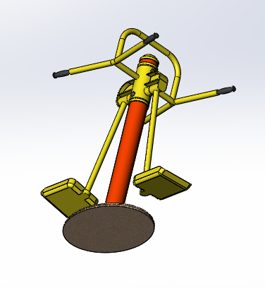 健身器材之腿部摇摆训练机