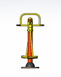 健身器材之腿部摇摆训练机