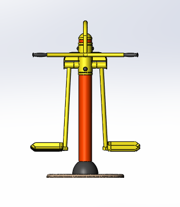 健身器材之腿部摇摆训练机